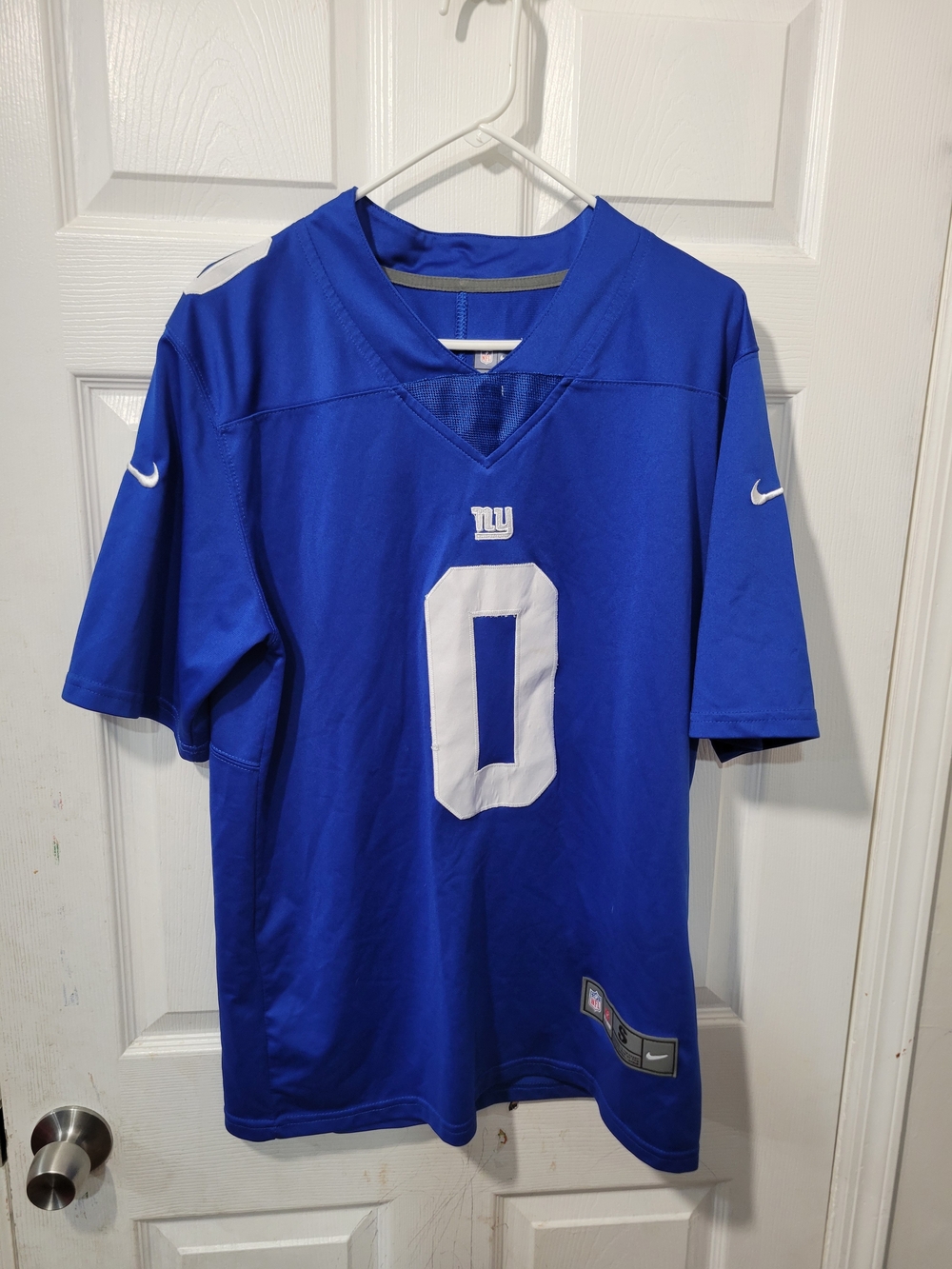 Nike New York Giants blue jersey Burns number 0